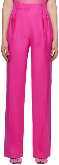 Valentino Pink Pleat Trousers