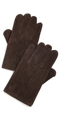 Polo Ralph Lauren Everyday Suede Gloves Dark Brown M