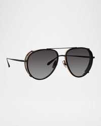 Dimitri Titanium Aviator Sunglasses
