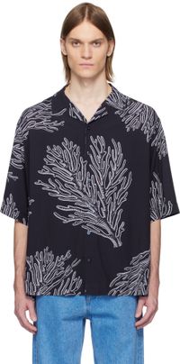 BOSS Navy Graphic Shirt