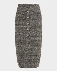 Tani Sequined Knit Midi Skirt