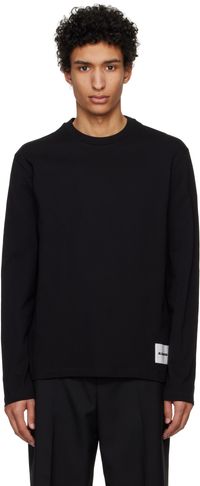 Jil Sander Three-Pack Black Long Sleeve T-Shirts