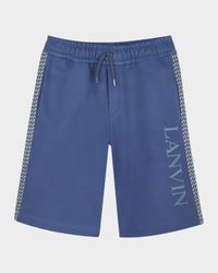 Boy's Curbisme-Trim Bermuda Shorts, Size 8-14