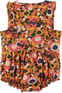 The Animals Observatory Baby Orange Meerkat Romper