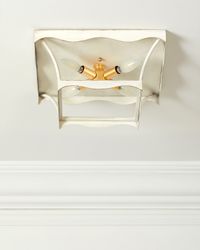 Miriam Cream & Gold Flush Mount