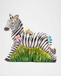 Striped Blossom Christmas Ornament