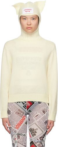 Charles Jeffrey LOVERBOY Off-White Ears Balaclava Sweater
