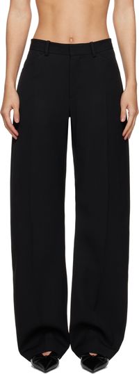Alexander Wang Pantalon façon tailleur noir à taille mi-haute