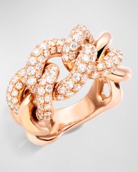 Catene 18K Rose Gold Diamond Ring