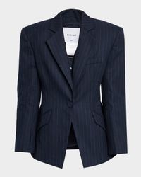 Atlas Pinstripe Twill Blazer