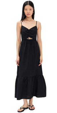 Z Supply Winslet Maxi Dress Black L