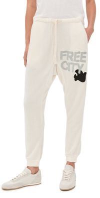 FREECITY Super Fluffy Pocket Sweatpants Creamy Yumm L