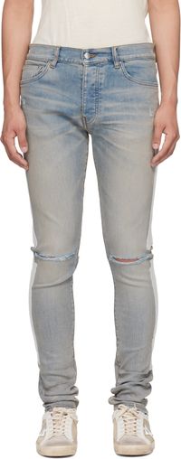 AMIRI Blue Bones Slash Jeans