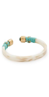 GAS Bijoux Fine Acetate Bangle Bracelet Turquoise One Size