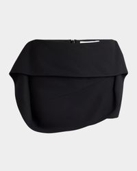 Wool Faille Micro Skirt