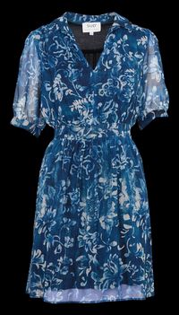 Sud Express - Robe courte imprimée - Taille L - Bleu