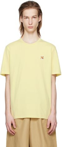 Maison Kitsuné Yellow Bold Fox Head T-Shirt