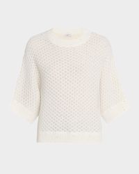 Textured Sequin-Embellished Sweater