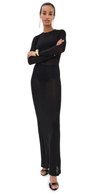 rabanne Open Back Dress Black 34