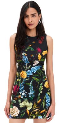 alice + olivia Wynell A-Line Mini Dress Social Hour Black 2