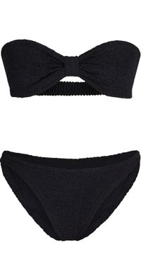 Hunza G Jean Bikini Set Black One Size