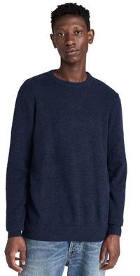 Faherty Jackson Crew Sweater Navy Heather XL