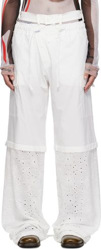 Ottolinger Pantalon cargo ample blanc