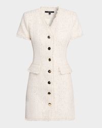 Phoebe Sequined Tweed Mini Dress