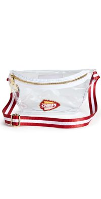 Stoney Clover Lane Kansas City Chiefs Clear Fanny Pack Red/White One Size