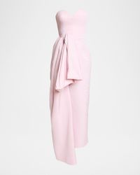 Strapless Bow Bustier Gown