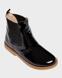 Girl's Patent Leather Ankle Boots, Toddler/Kids