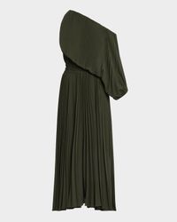Mara Pleated Asymmetric Dress