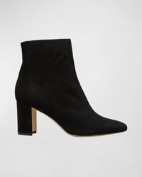 Rosie Suede Zip Ankle Booties