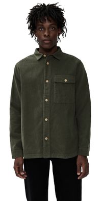 McTavish Corduroy Shirt Slate M