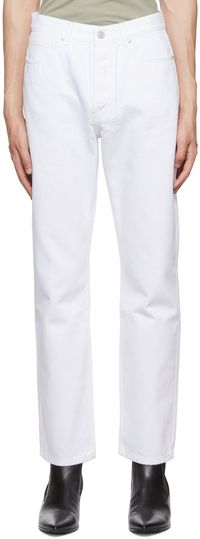 RECTO Jean droit blanc