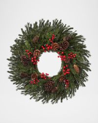 Berry Mixed Pine 26" Wreath