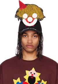 Walter Van Beirendonck Black Smiley Cap