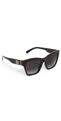 Dolce & Gabbana DG4512 Sunglasses Black Texture Cocco One Size