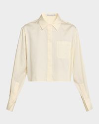 Renata Long-Sleeve Crop Shirt