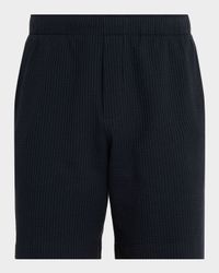 Men's Seersucker Knit Stretch Cotton Pull-On Shorts