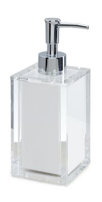 Tizo Design Acrylic Soap Dispenser with White Insert White One Size