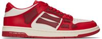 AMIRI White & Red Skel-Top Low Sneakers