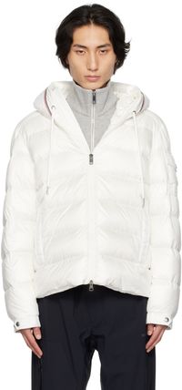 Moncler White Pavin Short Down Jacket