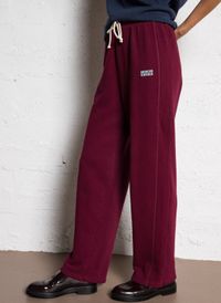 American Vintage - Pantalon jogging en coton mélangé - Taille L - Rouge