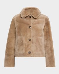 Short Lamb Shearling Jacket