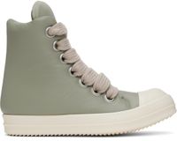 Rick Owens Green Hollywood Jumbolace Sneakers