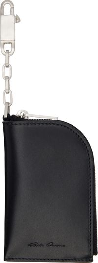 Rick Owens Portefeuille Spalla noir à fermoir homard
