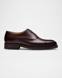 Men's Omega Cap-Toe Leather Oxfords