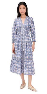 Marea Francesca Dress Blue Indigo Lotus XL