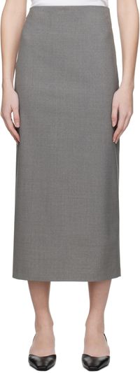 Loulou de Saison Gray Samos Maxi Skirt